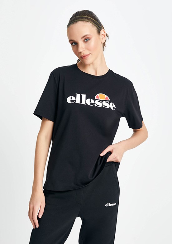 Ellesse Siyah Kadın Baskılı T-Shirt
