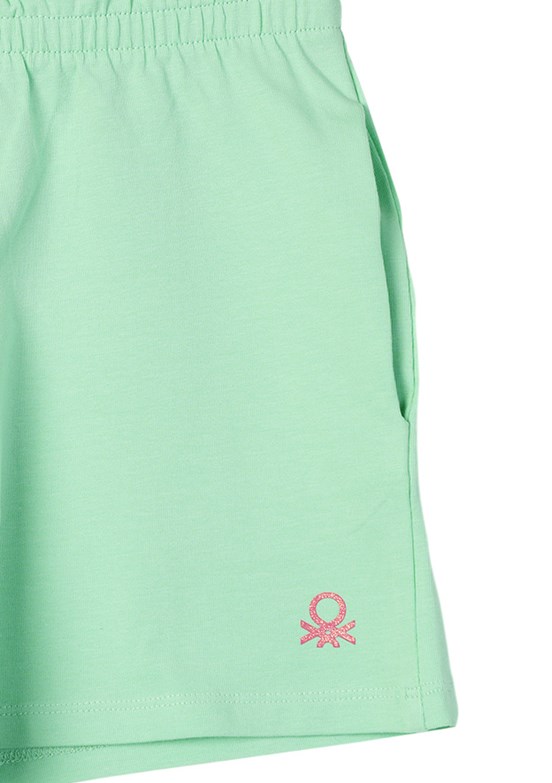 Benetton Yeşil Kız Çocuk Basic Şort