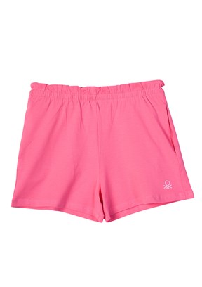 Benetton Pembe Kız Çocuk Basic Şort