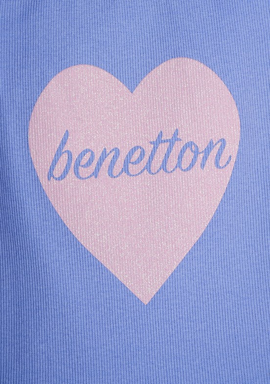 Benetton Mavi Kız Çocuk Atlet T-Shirt
