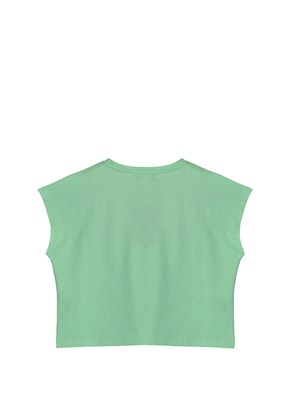 Benetton Yeşil Kız Çocuk Basic T-Shirt