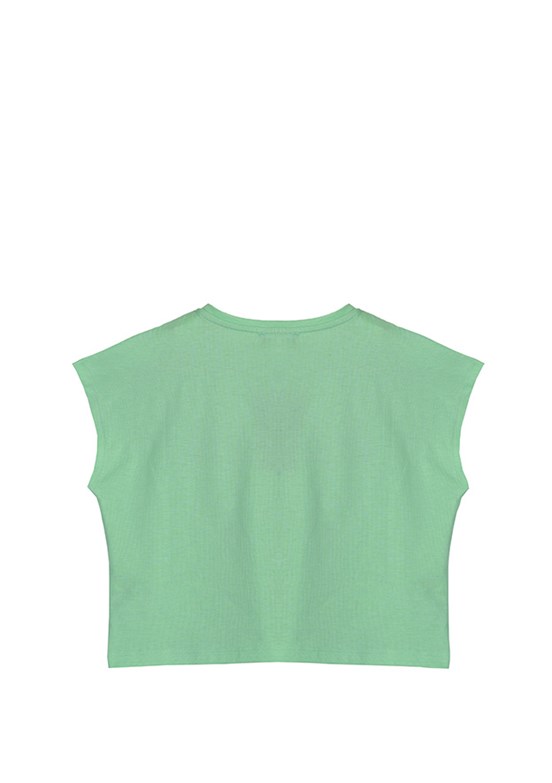 Benetton Yeşil Kız Çocuk Basic T-Shirt