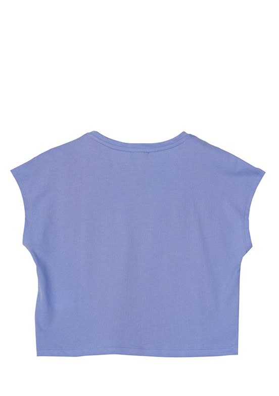 Benetton Mavi Kız Çocuk Basic T-Shirt