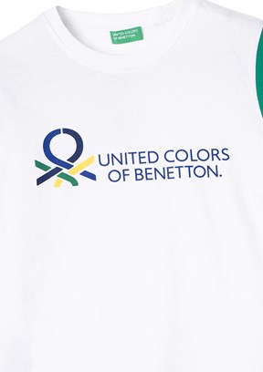 Benetton Beyaz Erkek Çocuk Basic T-Shirt