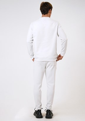 BACKANDBOND Gri Erkek Bisiklet Yaka Sweatshirt