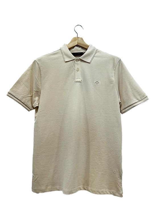 Back & Bond Bej Erkek Polo Yaka T-Shirt