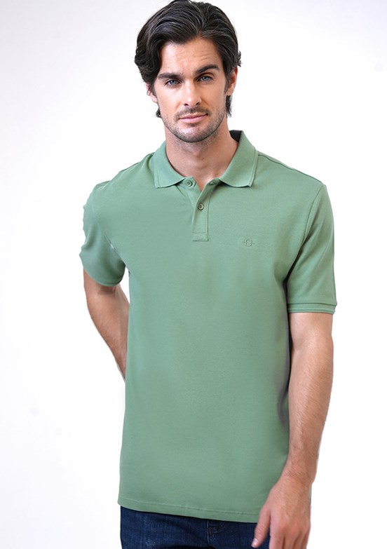 Back & Bond Yeşil Erkek Polo Yaka T-Shirt