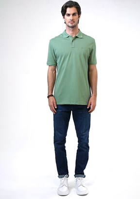 Back & Bond Yeşil Erkek Polo Yaka T-Shirt