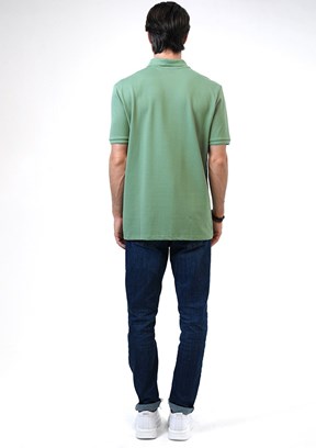 Back & Bond Yeşil Erkek Polo Yaka T-Shirt