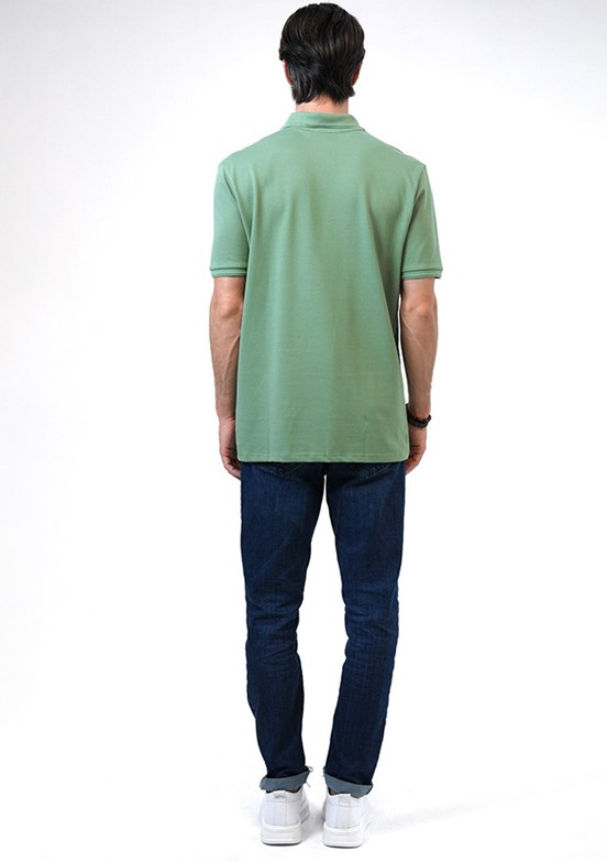 Back & Bond Yeşil Erkek Polo Yaka T-Shirt