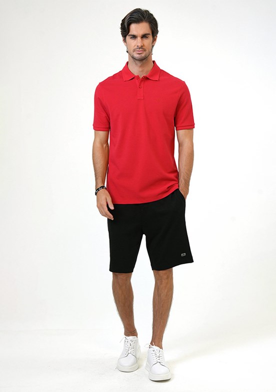 Back & Bond Kırmızı Erkek Polo Yaka T-Shirt
