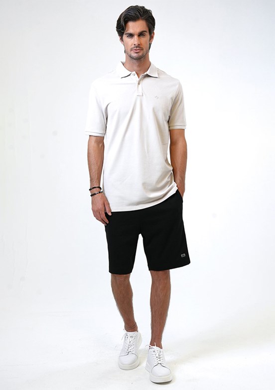 Back & Bond Gri Erkek Polo Yaka T-Shirt