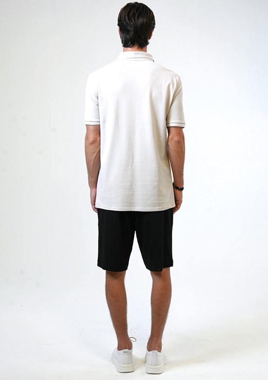 Back & Bond Gri Erkek Polo Yaka T-Shirt