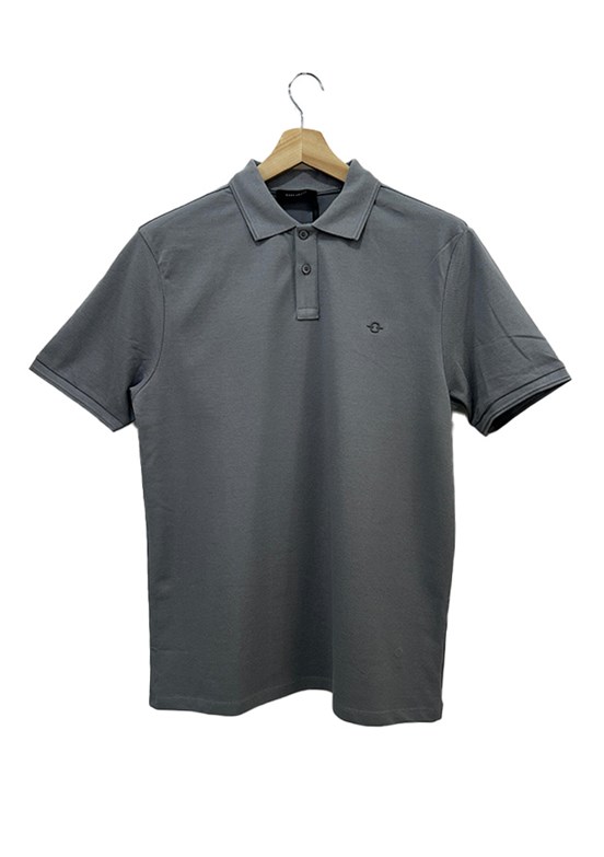 Back & Bond Gri Erkek Polo Yaka T-Shirt