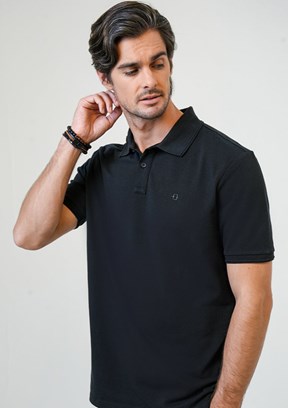 Back & Bond Siyah Erkek Polo Yaka T-Shirt