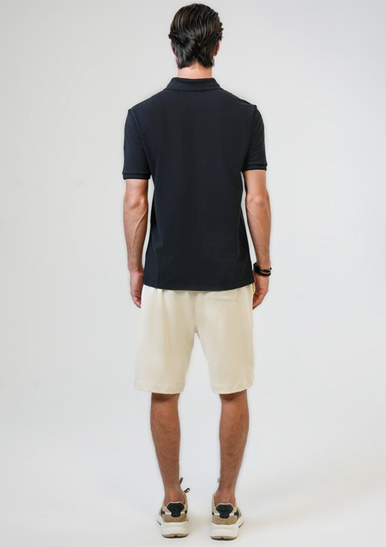 Back & Bond Siyah Erkek Polo Yaka T-Shirt