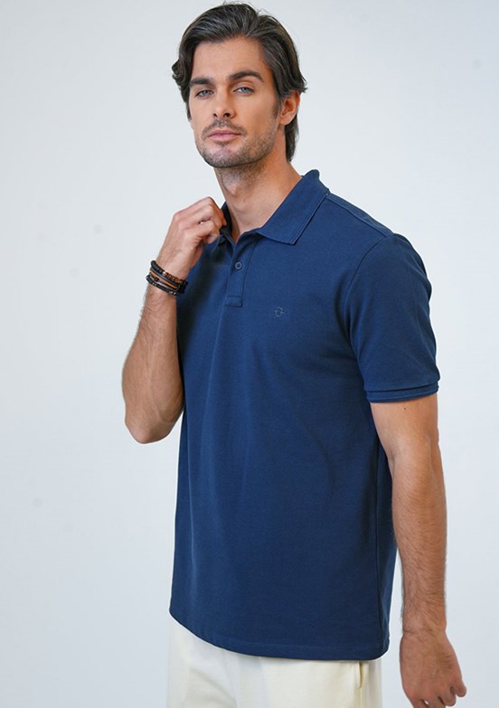 Back & Bond Lacivert Erkek Polo Yaka T-Shirt