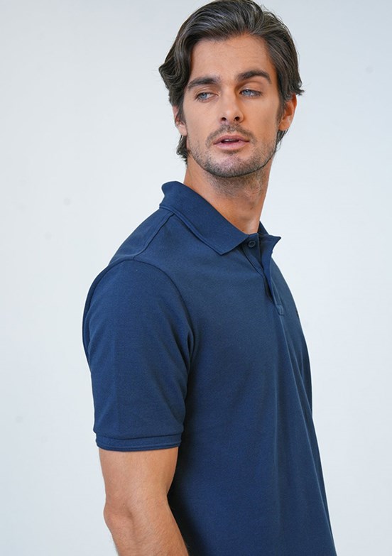 Back & Bond Lacivert Erkek Polo Yaka T-Shirt