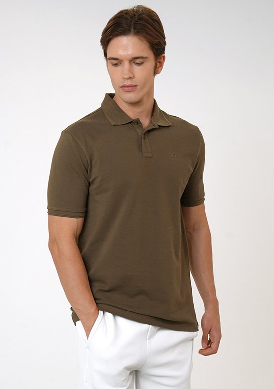 Back & Bond Yeşil Erkek Polo Yaka T-Shirt