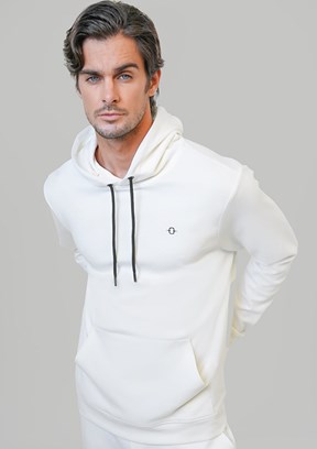 BACKANDBOND Beyaz Erkek Örme Sweatshirt
