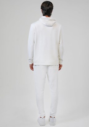 BACKANDBOND Beyaz Erkek Örme Sweatshirt