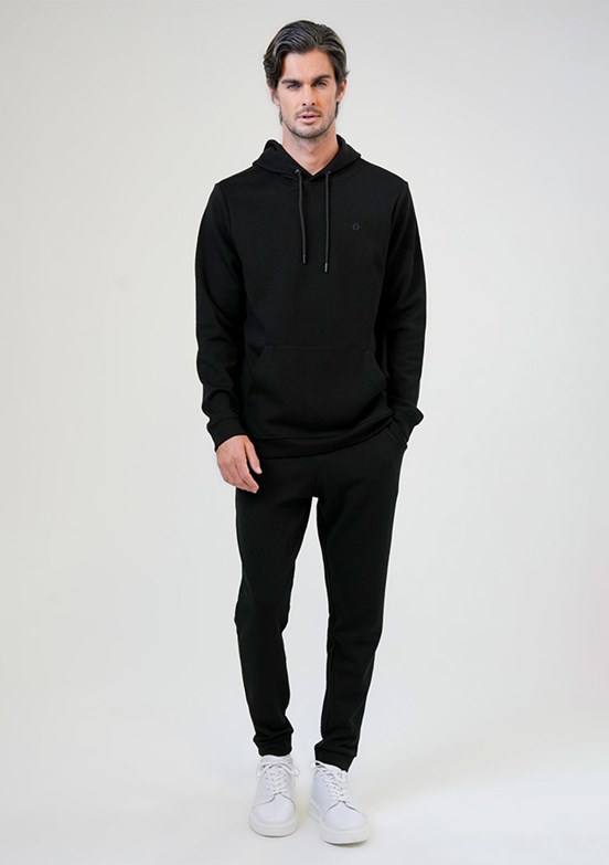 BACKANDBOND Siyah Erkek Örme Sweatshirt