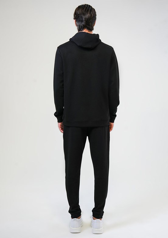 BACKANDBOND Siyah Erkek Örme Sweatshirt