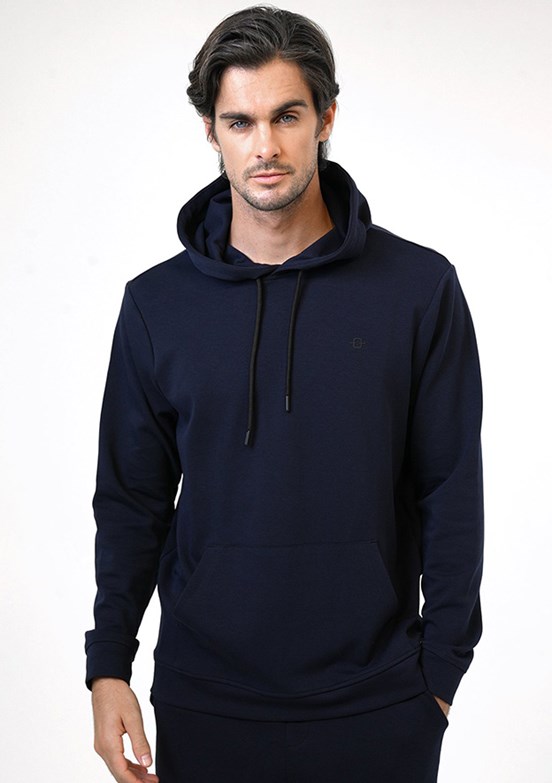 BACKANDBOND Lacivert Erkek Örme Sweatshirt