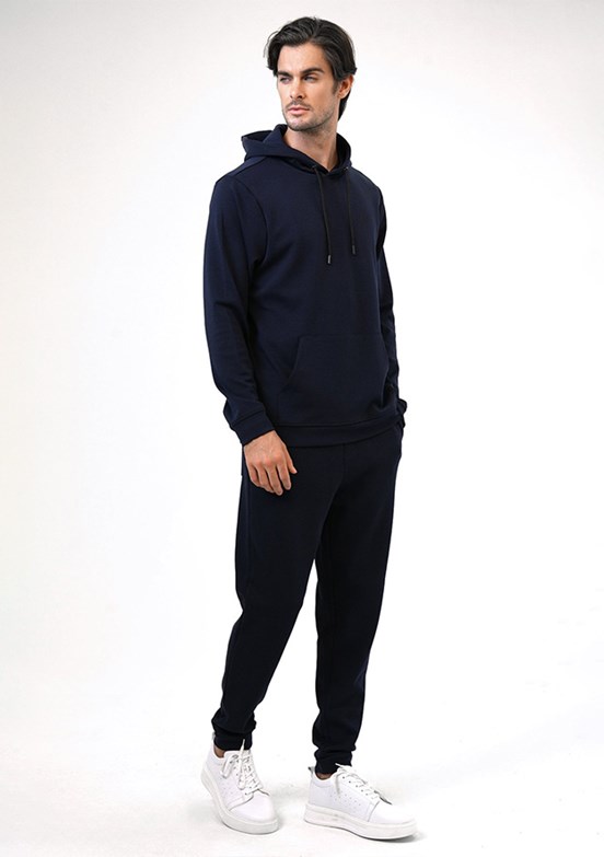BACKANDBOND Lacivert Erkek Örme Sweatshirt