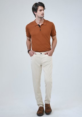 BACKANDBOND Bej Erkek Slim Pantolon