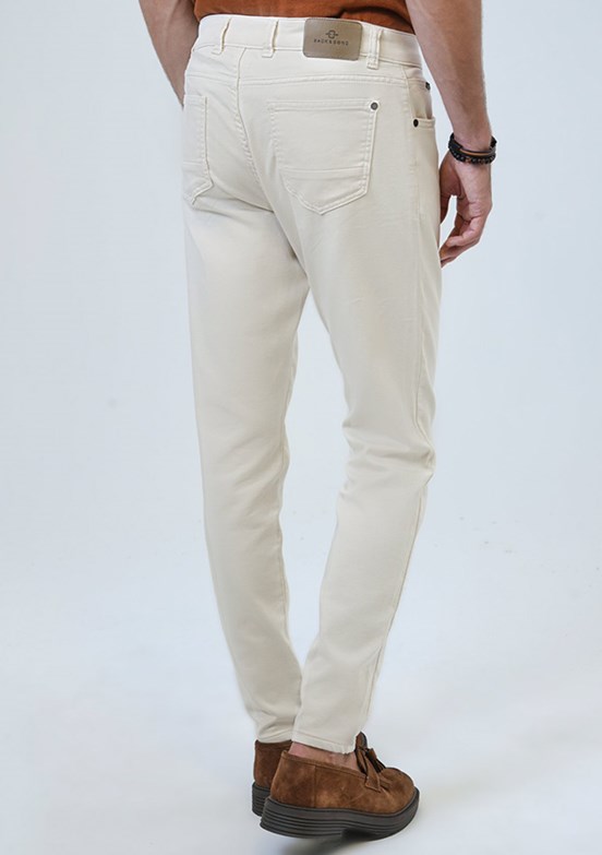 BACKANDBOND Bej Erkek Slim Pantolon
