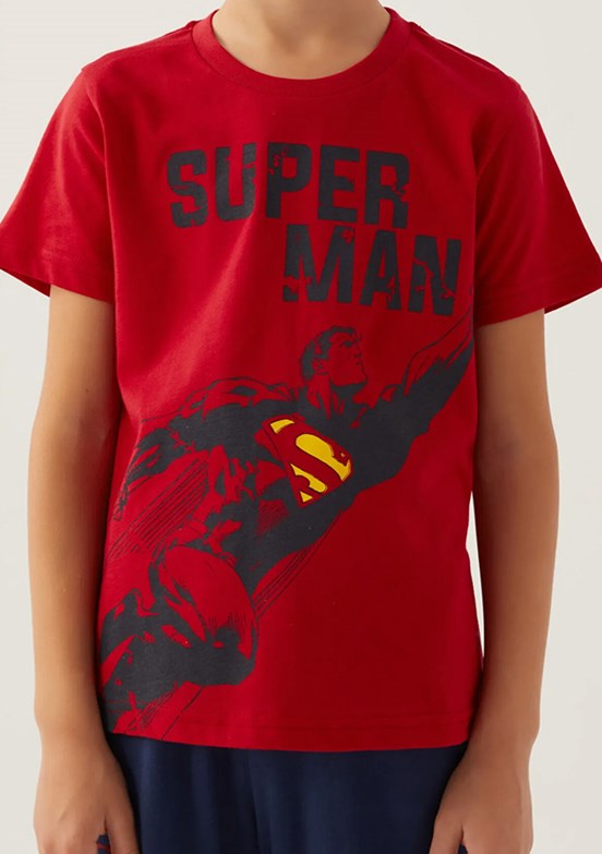 Superman Erkek Çocuk Şortlu Takım