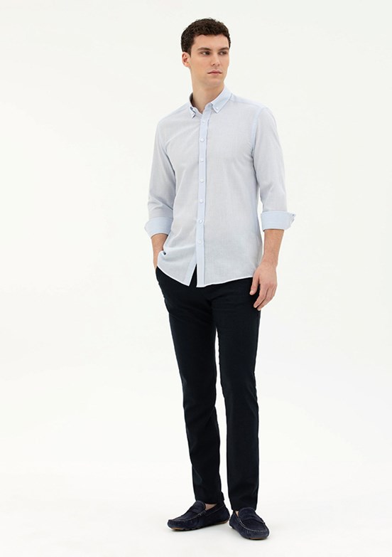 Pierre Cardin Lacivert Erkek Slim Pantolon