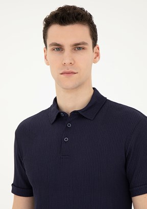 Pierre Cardin Lacivert Erkek Slim T-Shirt