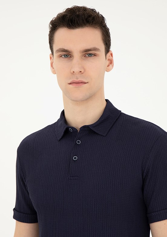 Pierre Cardin Lacivert Erkek Slim T-Shirt