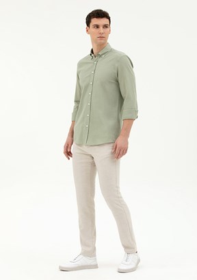 Pierre Cardin Bej Erkek Slim Pantolon