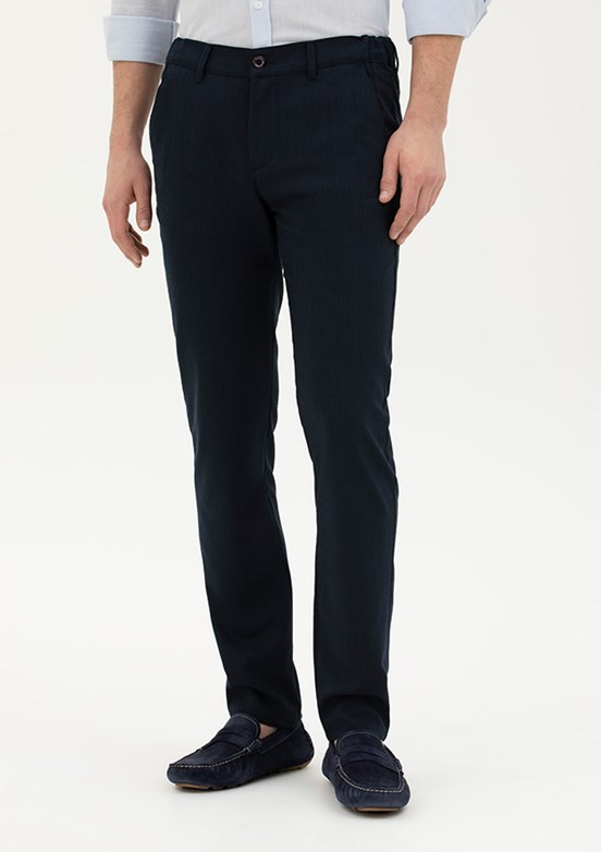 Pierre Cardin Lacivert Erkek Slim Pantolon