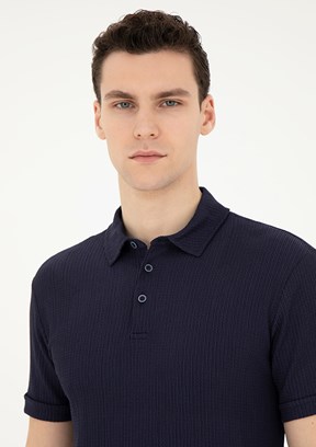 Pierre Cardin Lacivert Erkek Slim T-Shirt