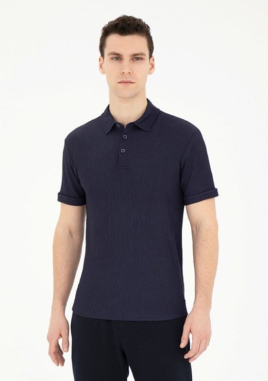 Pierre Cardin Lacivert Erkek Slim T-Shirt