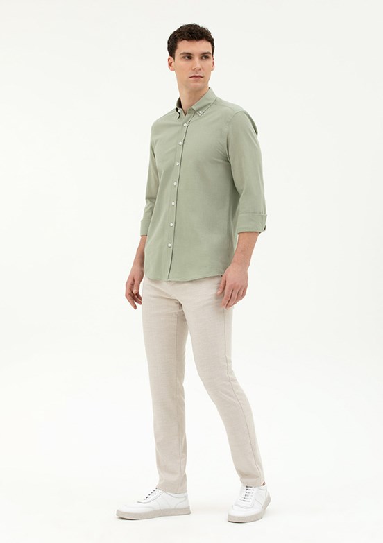 Pierre Cardin Bej Erkek Slim Pantolon