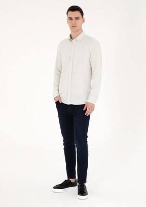 PİERRE CARDİN Lacivert Erkek Slim Jean Pantolon