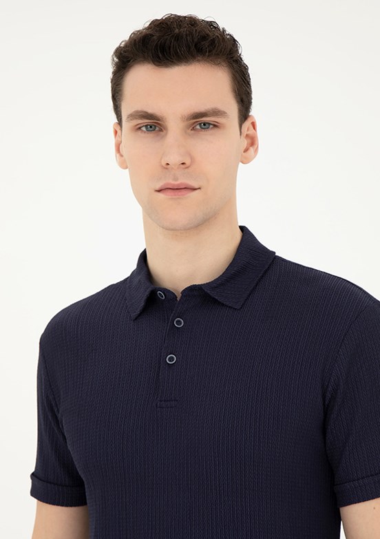 Pierre Cardin Lacivert Erkek Slim T-Shirt