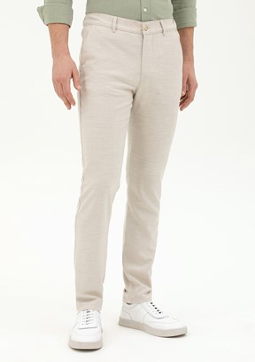 Pierre Cardin Bej Erkek Slim Pantolon
