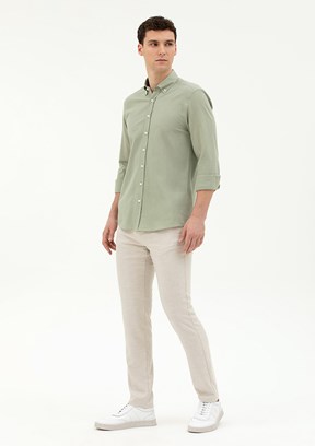 Pierre Cardin Bej Erkek Slim Pantolon