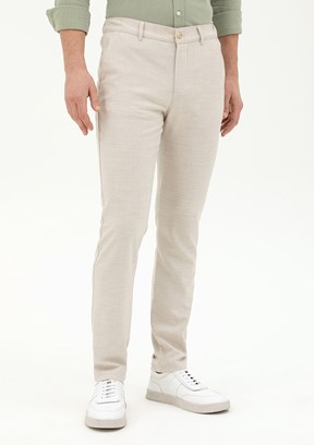 Pierre Cardin Bej Erkek Slim Pantolon