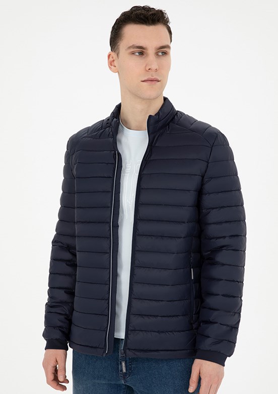 PİERRE CARDİN Lacivert Erkek Slim Mont