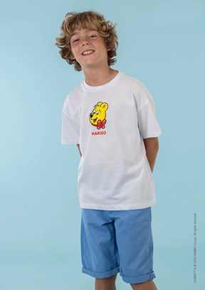 Haribo Unisex Çocuk Bisiklet Yaka T-Shirt