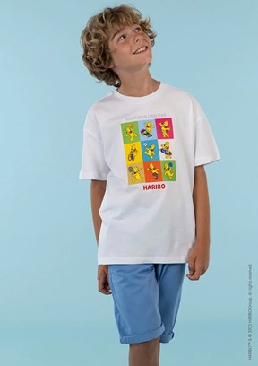 Haribo Unisex Çocuk Bisiklet Yaka T-Shirt