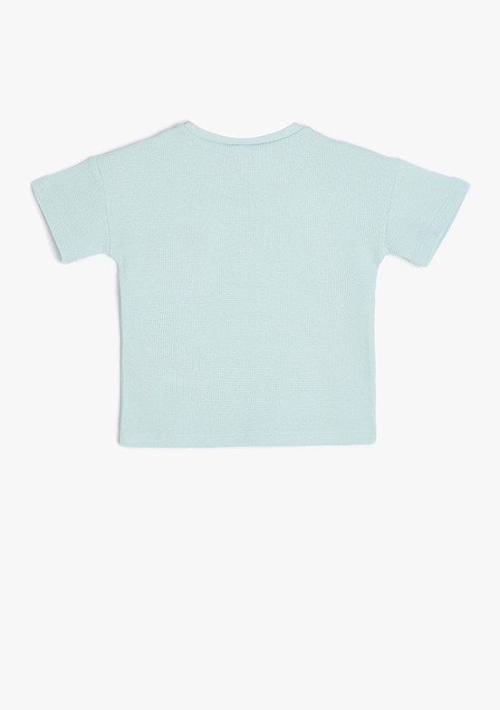 Koton Yeşil Erkek Bebek Baskılı T-Shirt