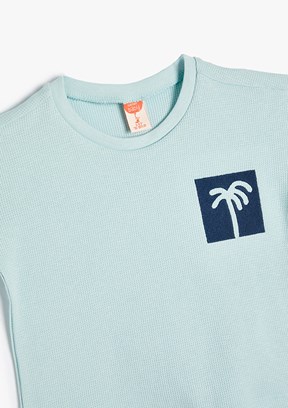 Koton Yeşil Erkek Bebek Baskılı T-Shirt